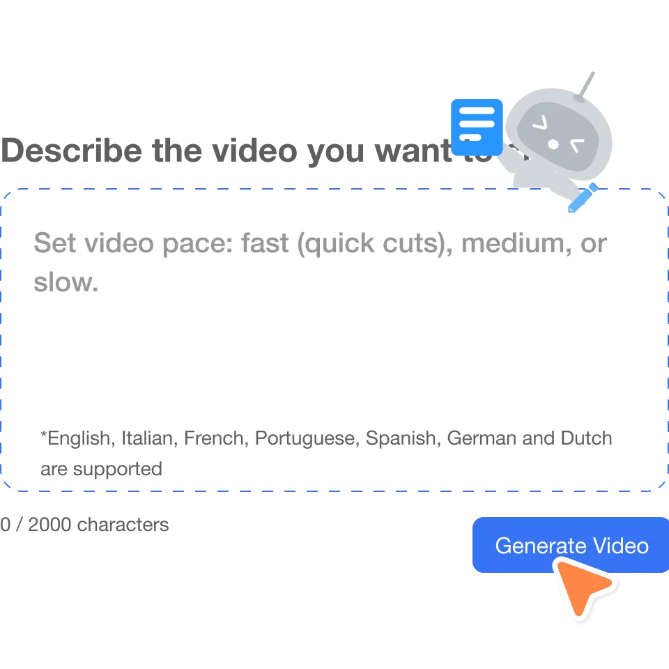 Generate your social media video using Visla’s AI for instant, eye-catching results.